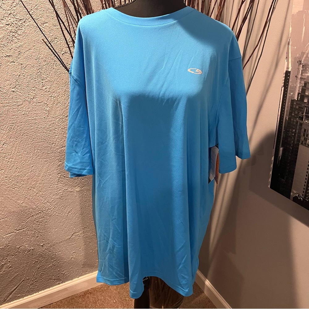 🐠NWT CHAMPION MEN’S DUODRY BLUE ATHLETIC SHIRT SIZE 2XL🐠 - Picture 2 of 7